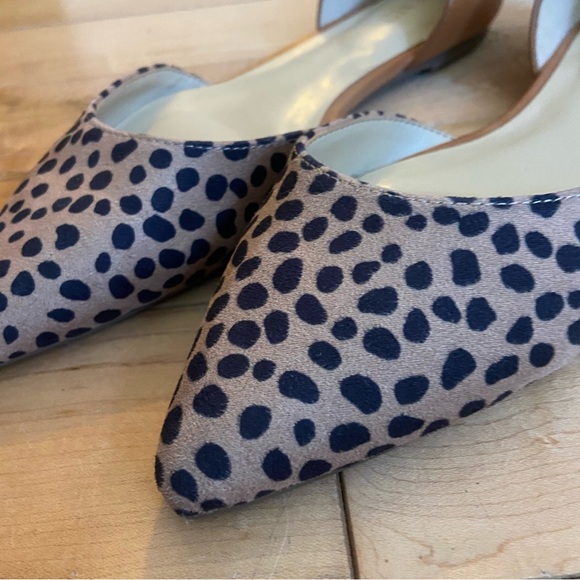 Nine West cheetah print pointed toe flats - Picture 2 of 6